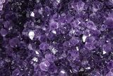 Sparkling Amethyst Geode With Metal Stand - Uruguay #368378-1